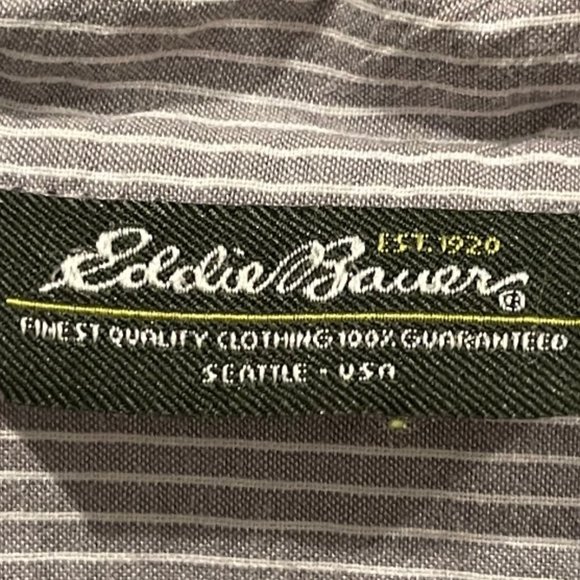 EDDIE BAUER Long Sleeve Button Down Striped Shirt - Picture 2 of 4